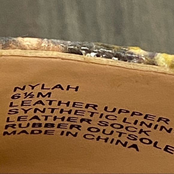 Kate Spade Nylah Snakeskin Pointed Toe Leather Flat Size 6.5 Women - Picture 12 of 13